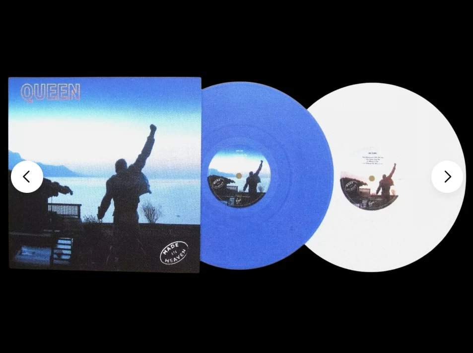 Queen 'Made In Heaven' Blue & Clear Coloured 2 x LP Double Vinyl Album NEW MINT - Image 1 of 4