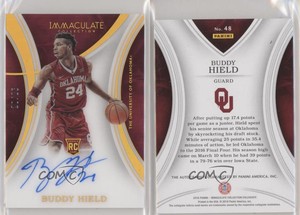 2016-17 Panini Immaculate Collegiate Gold /25 Buddy Hield #48 Rookie Auto RC