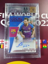 2018-19 Panini Treble Local Legend Auto 1/5 Lionel Messi BGS8.5 AUTO10 Barcelona