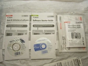 Manual de usuario y CD solo para Canon Powershot A60 y A70 - Imagen 1 de 1