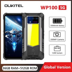 Global OUKITEL WP100 5G Laser Rangefinder Outdoor Phone 33000mAh 200MP 120Hz NFC - Picture 1 of 16
