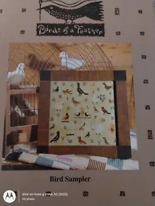 BIRD SAMPLER BIRDS OF A FEATHER CROSS STITCH CHART - Picture 1 of 2