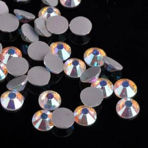 50pcs SS40 8mm 16 Facets DMC Hotfix Iron On Crystal Rhinestone Crafts Making DIY - Picture 1 of 5