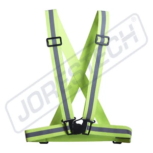 New Hi Vis Reflective Vest Safety Belt Running Walking Cycling Biking JORESTECH - Picture 1 of 17
