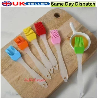 Silicone Pastry Brush Baking BBQ Basting Oil Pastry Cooking Bakeware Utensil UK - Image 1 of 4