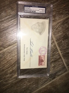 Ted Kroll 1953 Ryder Cup Signed Cover PSA DNA Slabbed - Picture 1 of 2