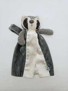 Bunnies by the Bay Waschbär Lovey Sicherheitsdecke Satinborte grau  - Bild 1 von 10