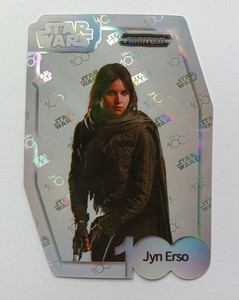 2023 Kakawow Phantom Disney 100 Star Wars Holo Die Cut Silver Jyn Erso