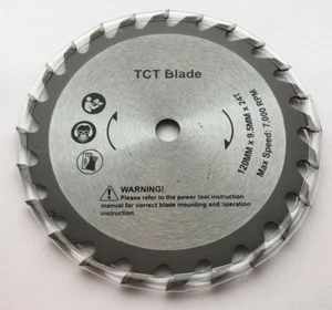 Hoja de sierra para sierra circular de 120 mm compatible con Worx WX429 - Imagen 1 de 6