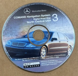 Mercedes C, E, CL, CLK S SL G-Class Navigation Map 3 North Central US, Rel. 7/02 - Picture 1 of 2