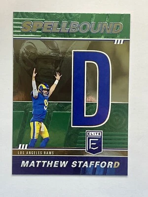 2022 Panini Donruss Elite Spellbound "D" Green Matthew Stafford #SB-MS8 Rams - Image 1 of 2