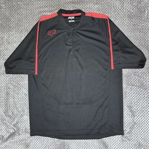 FOX Ranger Performance Men's Jersey Red Black Size Large 1/4 Zip Cycling Bike - Picture 1 of 8