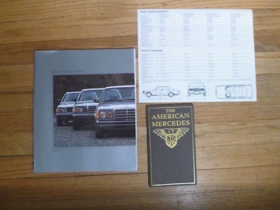 Mercedes Benz 1983 catálogo de folletos grandes 380SEL 380SL 380SEC y reimpresión estadounidense Foto 1 de 4