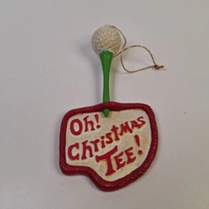 Oh Christmas Tee Golf Ornament Christmas Ornament 4.5" - Picture 1 of 12