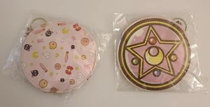 Lot of 2 Anime Sailormoon Key Chain Coin Purses 5" in diameter - Picture 1 of 4