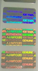 100 to 1000 SV5-1 SVAG .5" x 1" Protect Product Tamper Evident Hologram Sticker - Picture 1 of 4
