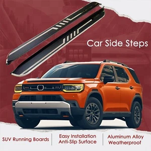 2PCs Side Steps Running Boards Fits for HONDA PASSPORT 2025 2026 Side Nerf Bars - Picture 1 of 8