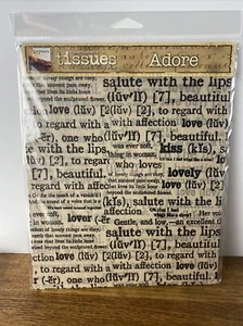 Vintage 7Gypsies Tissue Paper Pack - Adore 2 pc 20” x 30” - Picture 1 of 2