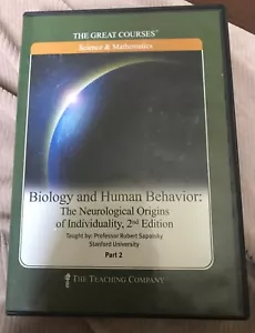 The Great Courses Biology and Human Behavior Part 2 6 CD 7-12 Neurological Orig. - Foto 1 di 1