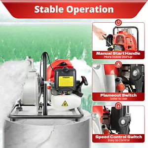 Pompa Trasferimento Acqua Benzina Portatile 2HP per Irrigazione Giardino Agricoltura CALDA - Foto 1 di 12