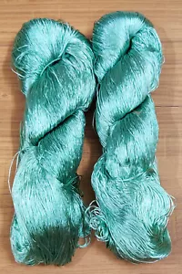 2 Thread Yarn Lace Skeins Knitting Work Reel Silk Fabric 230g Woven Sari - Picture 1 of 2