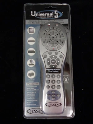 Jensen Universal Remote Control - JR500 - New Old Stock - Controls 5 Devices - Image 1 of 4
