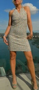 VINTAGE Boho 1960s-70s Original Baby Doll Retro Flirty Halter Neck Dress - Bild 1 von 6