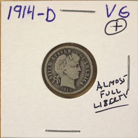 1914-D Barber Dime - BD-036 Cover