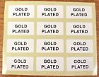 GOLD PLATED PERM Jewellery Labels 20mm x 10mm Gold or Black on White  