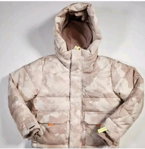 All in Motion Kids Short Puffer Jacket in Tan Camo Print Size Medium (8) - Picture 1 of 10