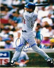 JIM EISENREICH  LOS ANGELES DODGERS   ACTION SIGNED 8x10