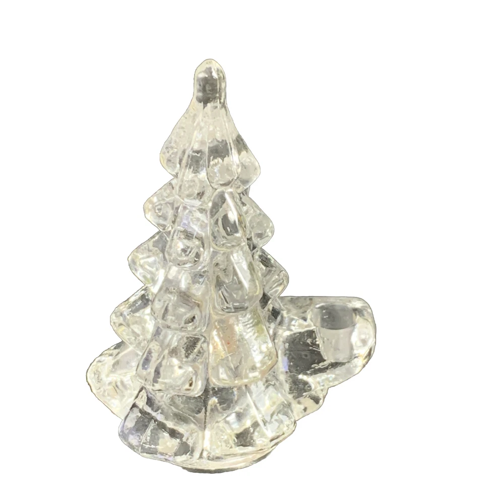 Candelabro de vidrio para árbol de Navidad Biedermann pequeño vintage Foto 1 de 4