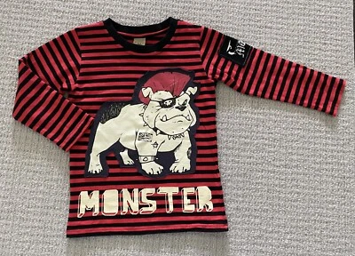 Monster Republic Boys Size 4 Pirate Bulldog Long Sleeve Shirt - Image 1 of 4