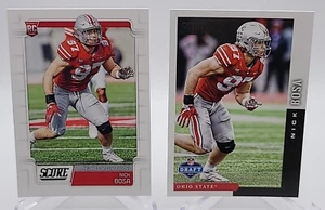 2019 SCORE NICK BOSA #360 & DFT-4 ROOKIE RC CARDS 49ERS OHIO STATE BUCKEYES - Picture 1 of 5