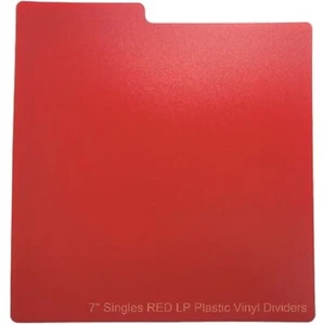 Rot 7" Zoll Vinyl 45rpm Singles Schallplatten Teiler Kunststoff Hochwertige Packungen x 15 - Bild 1 von 24