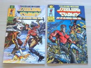 Steelgrip Starkey #2 & 3 (in a 6 Issue Series) - Marvel - 1986 Excellent Unread - Picture 1 of 3
