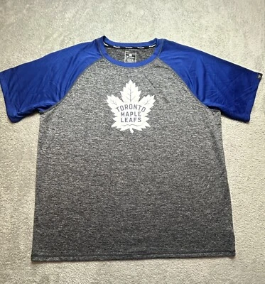 Toronto Maple Leafs Shirt Mens Gray/Blue Fanatics Graphic Tee NHL Hockey 3XL - Image 1 of 4
