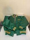 VTG 1980s Green Jacket USA Made Gaines Motor Lines Sz Large