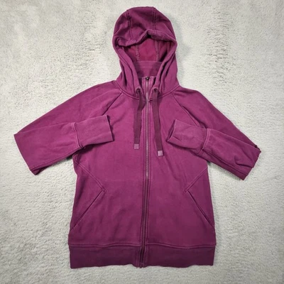 Sudadera con Capucha Athleta Para Mujer L Púrpura Bolsillos con Cordón Atletismo Entrenamiento Salón Preparación Foto 1 de 4