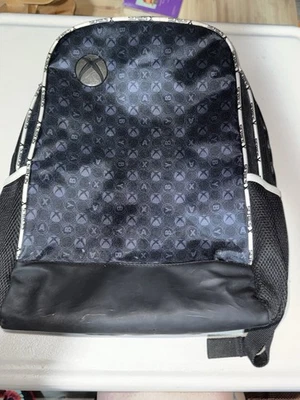 XBOX X Series Black Backpack 2022 Laptop Protection Travel Carry On Bag - Image 1 of 4