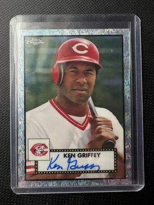 2021 Topps Chrome Platinum Anniversary Ken Griffey Sr. Auto 70th 19/70 - Image 1 of 2