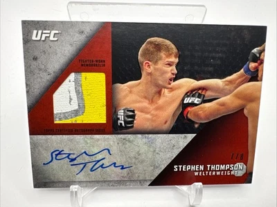 Stephen Thompson 2015 Knockout Auto Relic Ruby 7/8 UFC - 1612 - Image 1 of 2