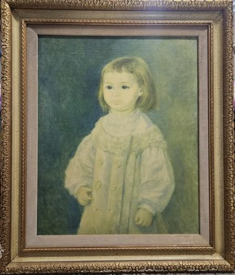 Cuadro de Pierre-Auguste Renoir "Lucie Berard (Niño de Blanco)" Enmarcado Foto 1 de 4