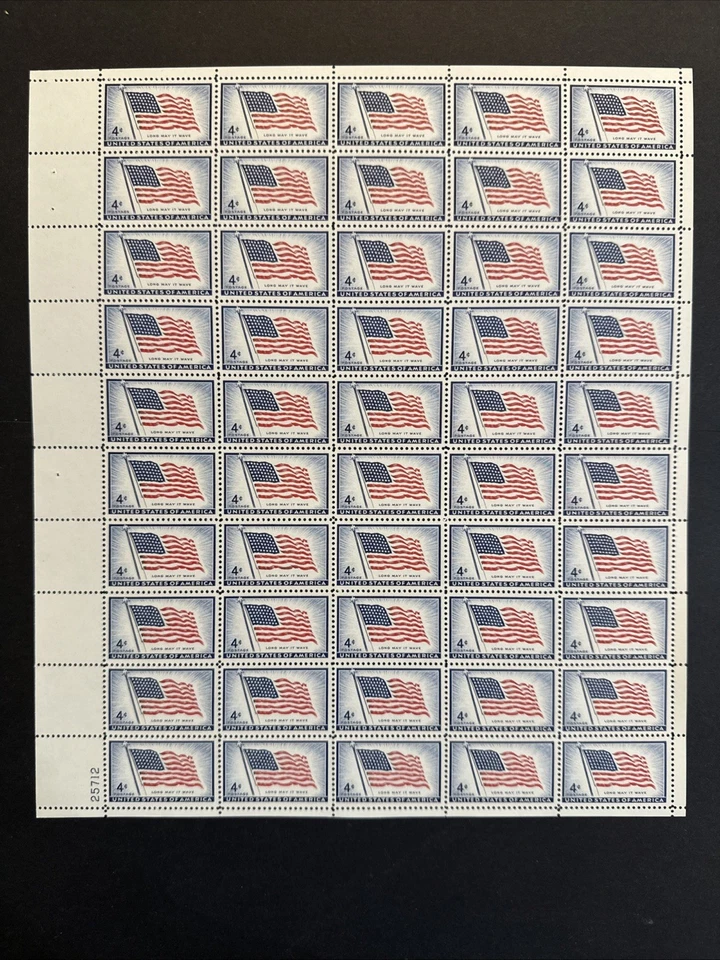 1957 sheet - 48-star flag, Sc# 1094 - Image 1 of 1