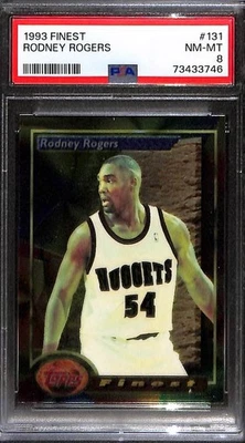 1993 Finest #131 RODNEY ROGERS  PSA 8 NM-MT 73433746  - Image 1 of 3