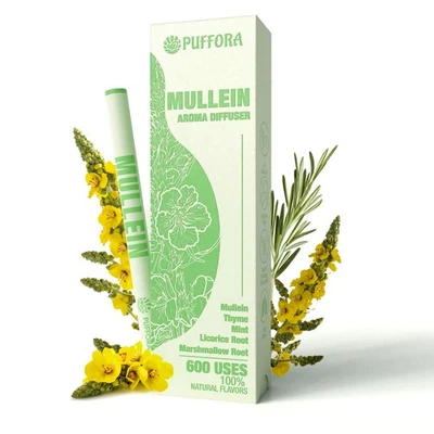 Mullein Herbal Diffuser with Marshmallow Root, Licorice Root, Thyme & Mint – ... - Image 1 of 4