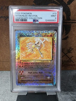 Pokemon: Hitmonlee #13 110 Holo Rare 2002 Legendary Collection - PSA 9  - Image 1 of 4