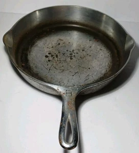 GRISWOLD ERIE PA USA #8 704P CHROM GROSSER BLOCK LOGO GUSSEISEN PFANNE BRATPFANNE - Bild 1 von 19