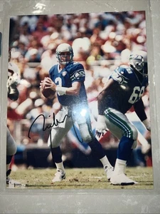 Rick Mirer Signed SEATTLE SEAHAWKS 8 X 10 Photo Notre Dame Star - Picture 1 of 2
