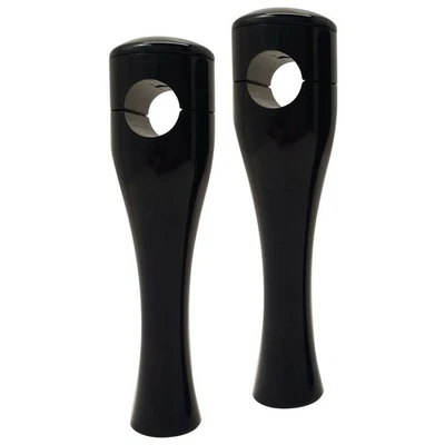 Accutronix 8" HOURGLASS RISER 1" BARS FX & XL BLACK HRH1358-B - Image 1 of 3